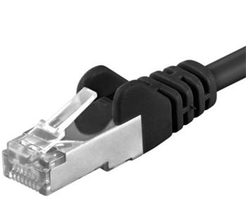 Premiumcord Patch kabel CAT6a S-FTP, RJ45-RJ45, AWG 26/7 1,5m, černá