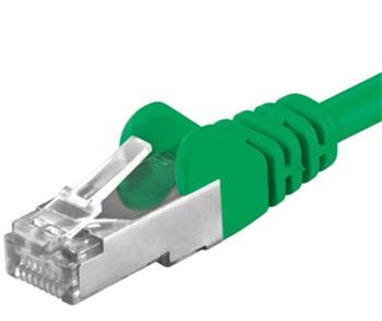 Premiumcord Patch kabel CAT6a S-FTP, RJ45-RJ45, AWG 26/7 1,5m, zelená