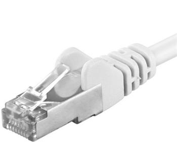 Premiumcord Patch kabel CAT6a S-FTP, RJ45-RJ45, AWG 26/7 1,5m, bílá