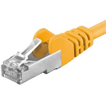 Premiumcord Patch kabel CAT6a S-FTP, RJ45-RJ45, AWG 26/7 2m, žlutá