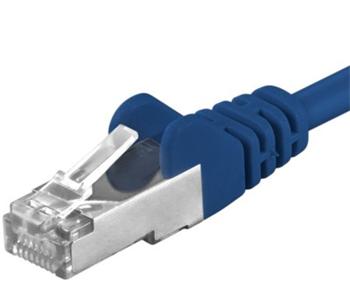 Premiumcord Patch kabel CAT6a S-FTP, RJ45-RJ45, AWG 26/7 5m, modrá
