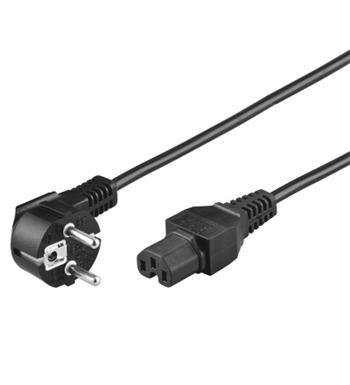 PremiumCord Kabel síťový 230V k počítači 2m IEC 320 C15 konektor s drá