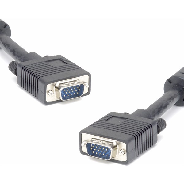 PremiumCord Kabel k monitoru HQ (Coax) 2x ferrit,SVGA 15p, DDC2,3xCoax