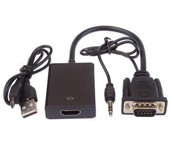 PremiumCord VGA+audio elektronický konvertor na rozhraní HDMI FULL HD