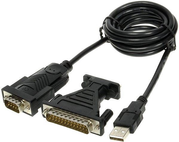 PremiumCord USB 2.0 - RS 232 převodník krátký, osazen chipem od firmy