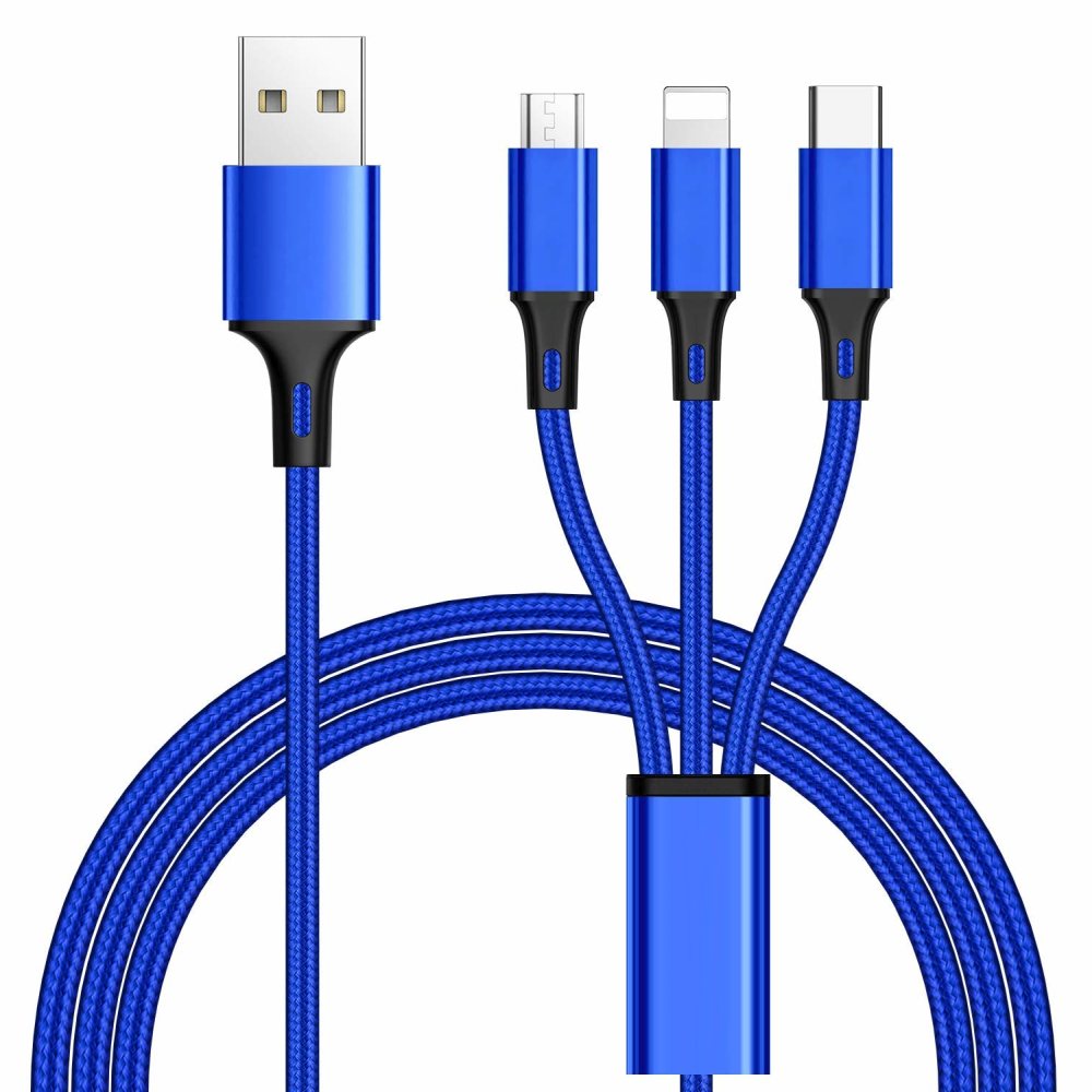 PremiumCord 3 in 1 USB kabel, 3 konektory USB typ C + micro USB + Ligh