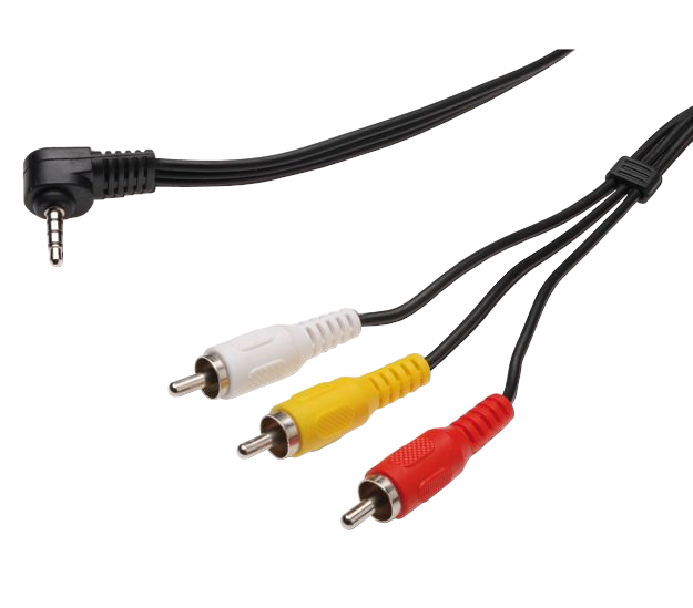 PremiumCord Video + Audio kabel, stereo 3.5mm 4 pinový - 3x CINCH RCA