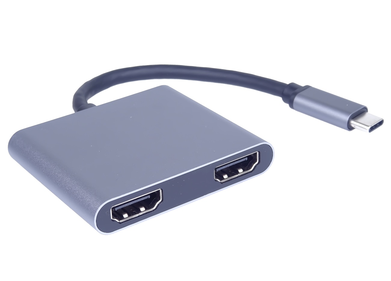PremiumCord MST adaptér USB-C na 2x HDMI, USB3.0, PD, rozlišení 4K a F