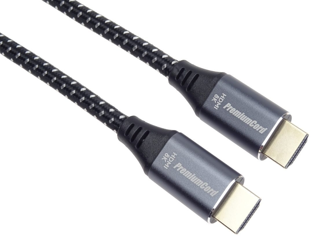 PremiumCord ULTRA HDMI 2.1 High Speed + Ethernet kabel 8K@60Hz,zlacené