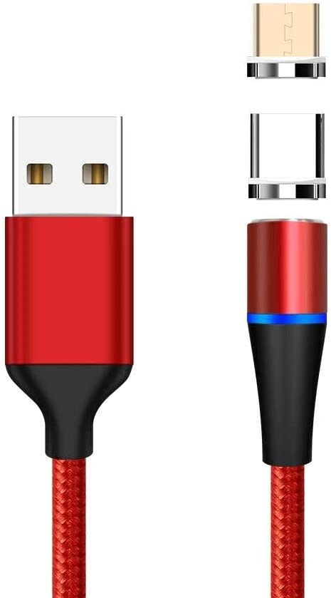 PremiumCord Magnetický micro USB a USB-C nabíjecí a datový kabel 1m, č