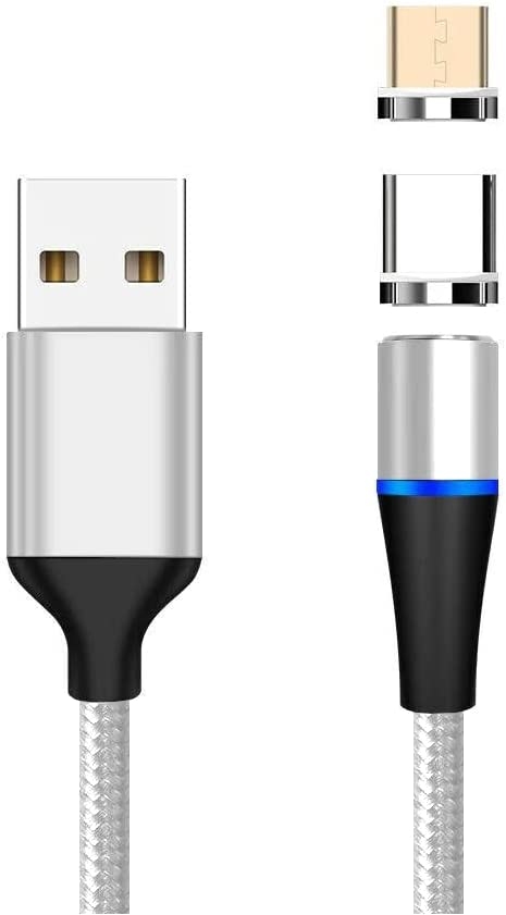 PremiumCord Magnetický micro USB a USB-C nabíjecí a datový kabel 1m, s