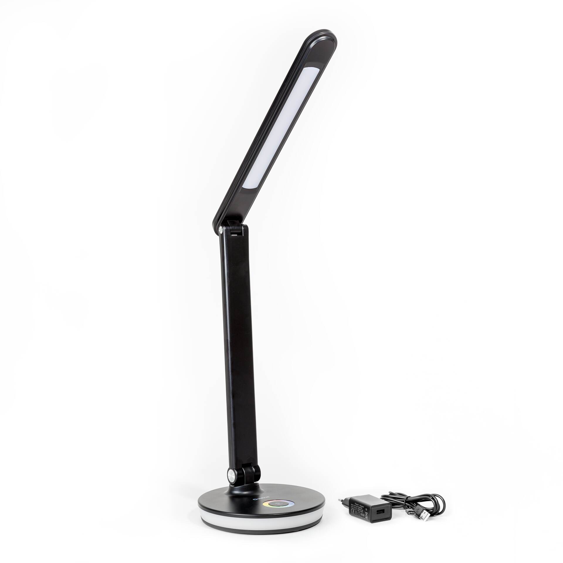Platinet stolná LED lampa 12W stmievateľná, dotykové ovládanie, USB po