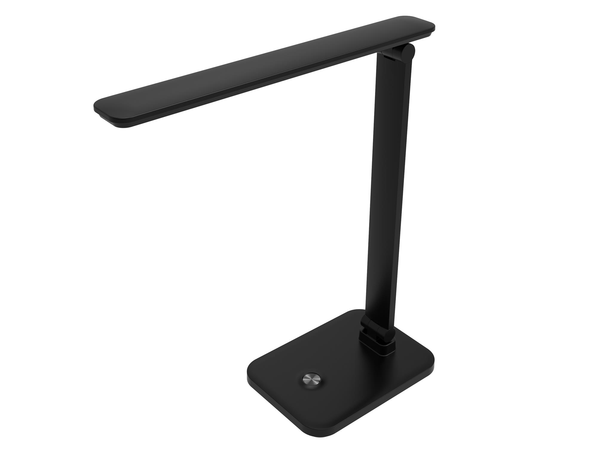 Platinet PDL6731B stolná LED lampa 5W stmievateľná, integrovaná batéria 6000mAh, USB port, čierna