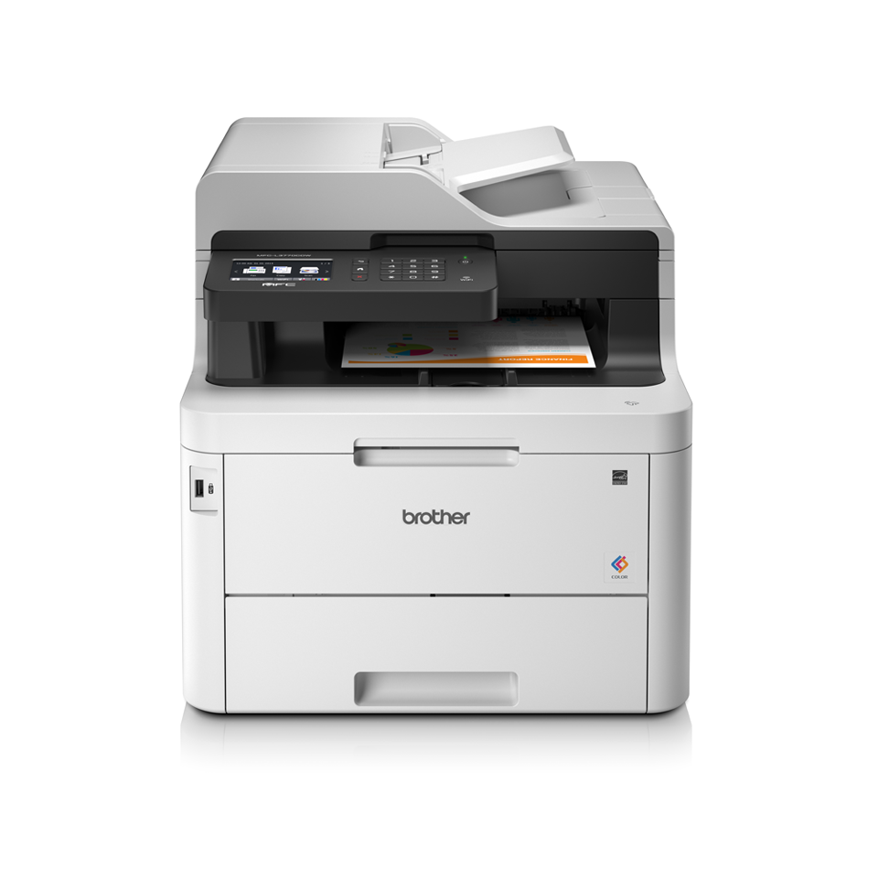 Brother MFC-L3770CDW (tiskárna, kopírka, skener, 24 str./min. čb., 24 str./min. bar., USB, LAN, WiFi, fax, ADF, duplexní tisk)