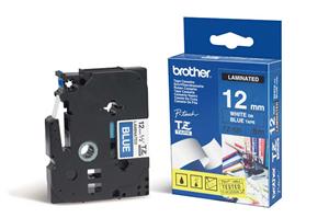 BROTHER laminovaná páska TZE-535/ modrá-bílá/ 12mm