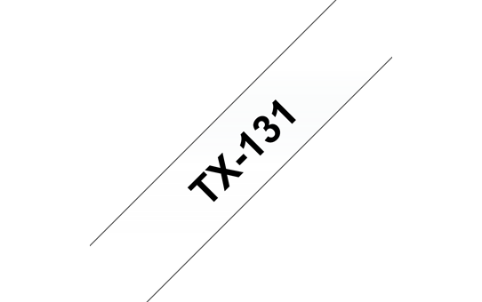 TX-131, černý tisk / průhledný podklad, 12 mm