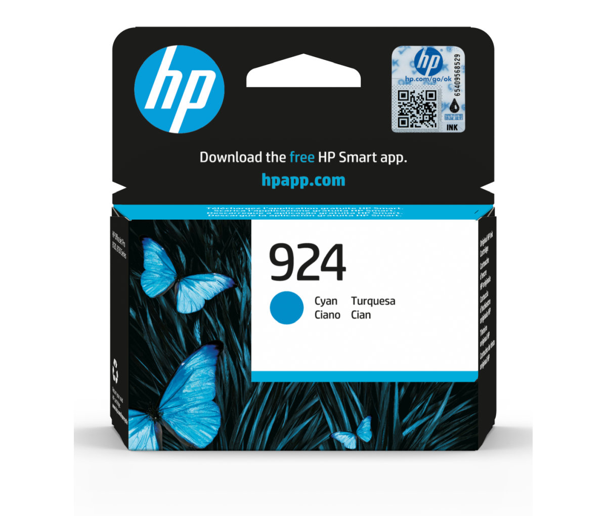 HP 924 ink. náplň azurová, 4K0U3NE