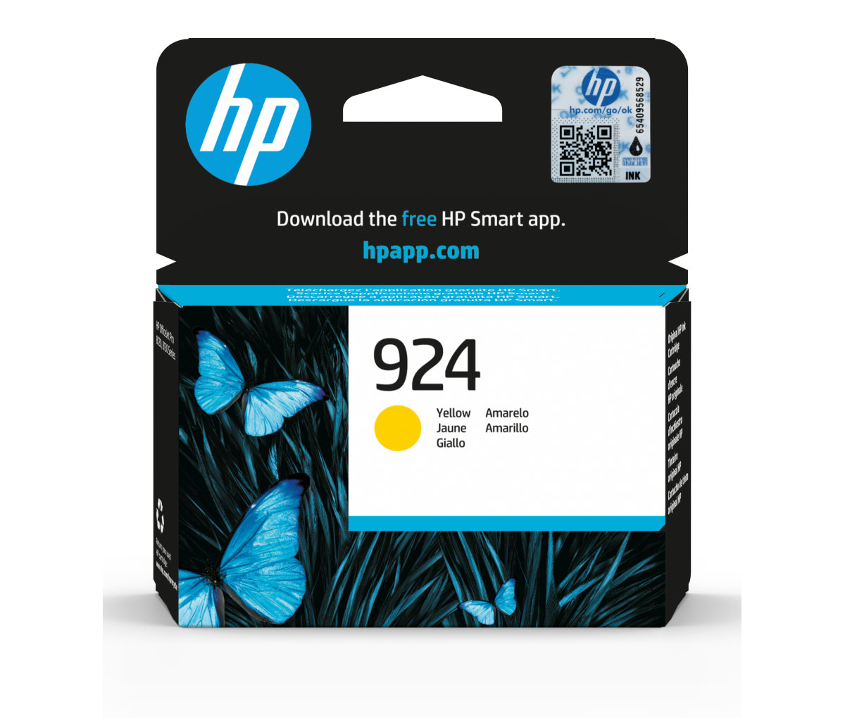 HP 924 ink. náplň žlutá, 4K0U5NE