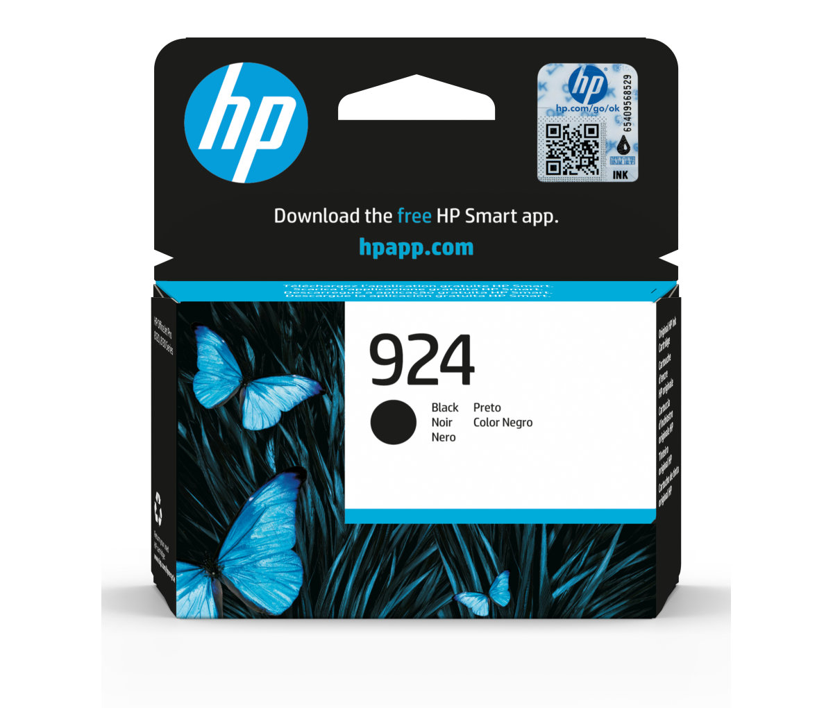 HP 924 ink. náplň černá, 4K0U6NE
