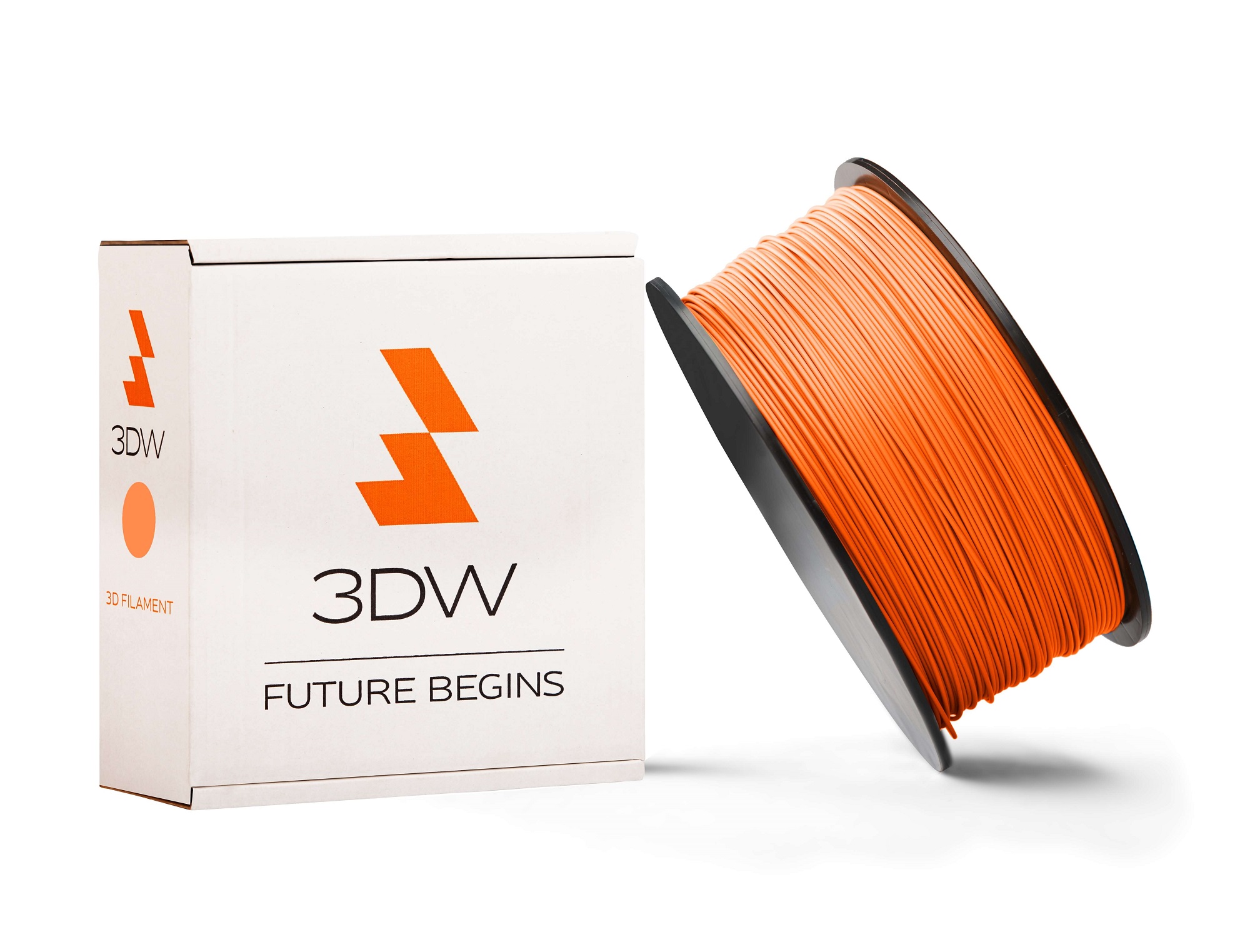 3DW - PLA filament 1,75mm oranžová,0,5kg, tisk 190-210°C