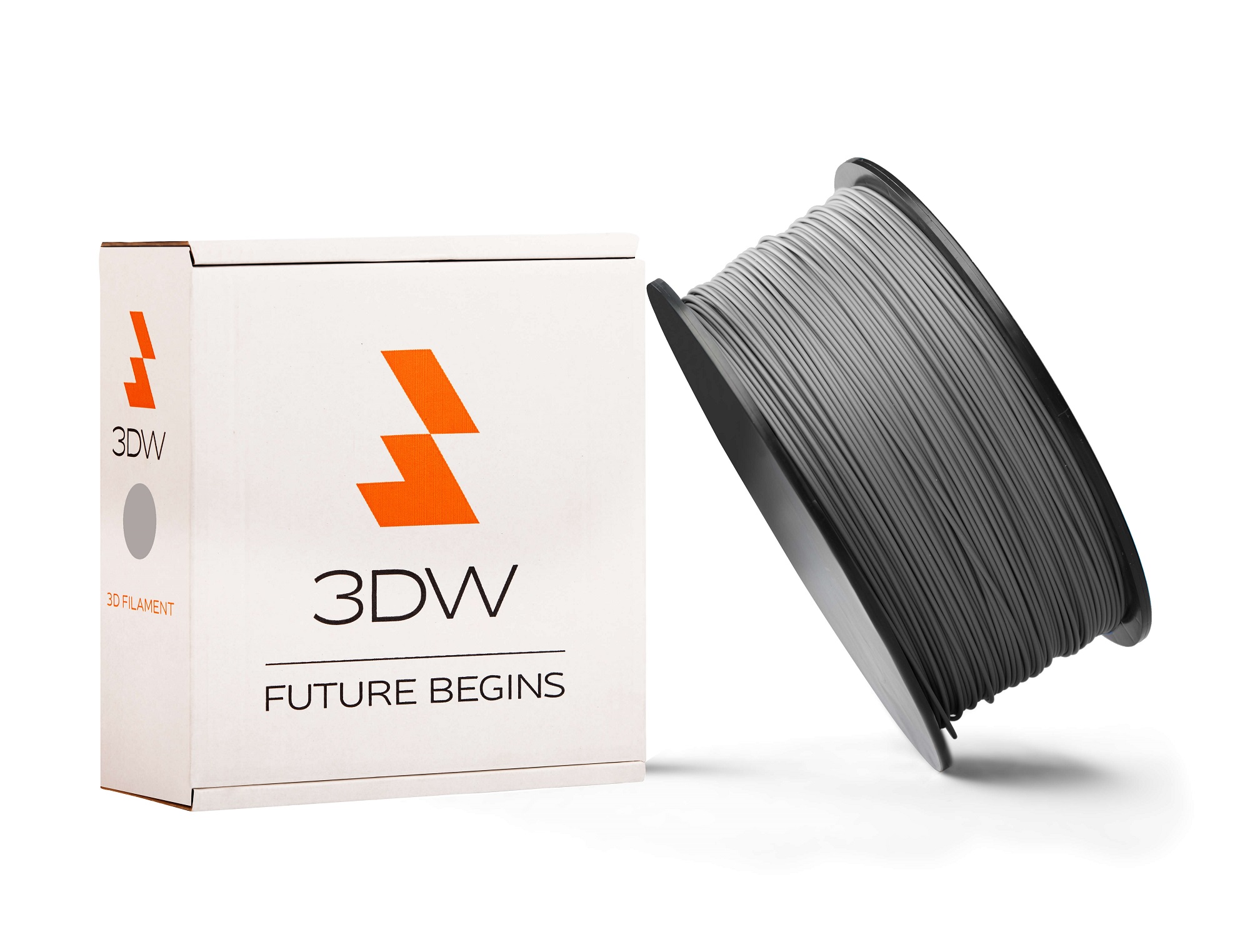 3DW - PLA filament 1,75mm šedá, 0,5 kg,tisk190-210°C