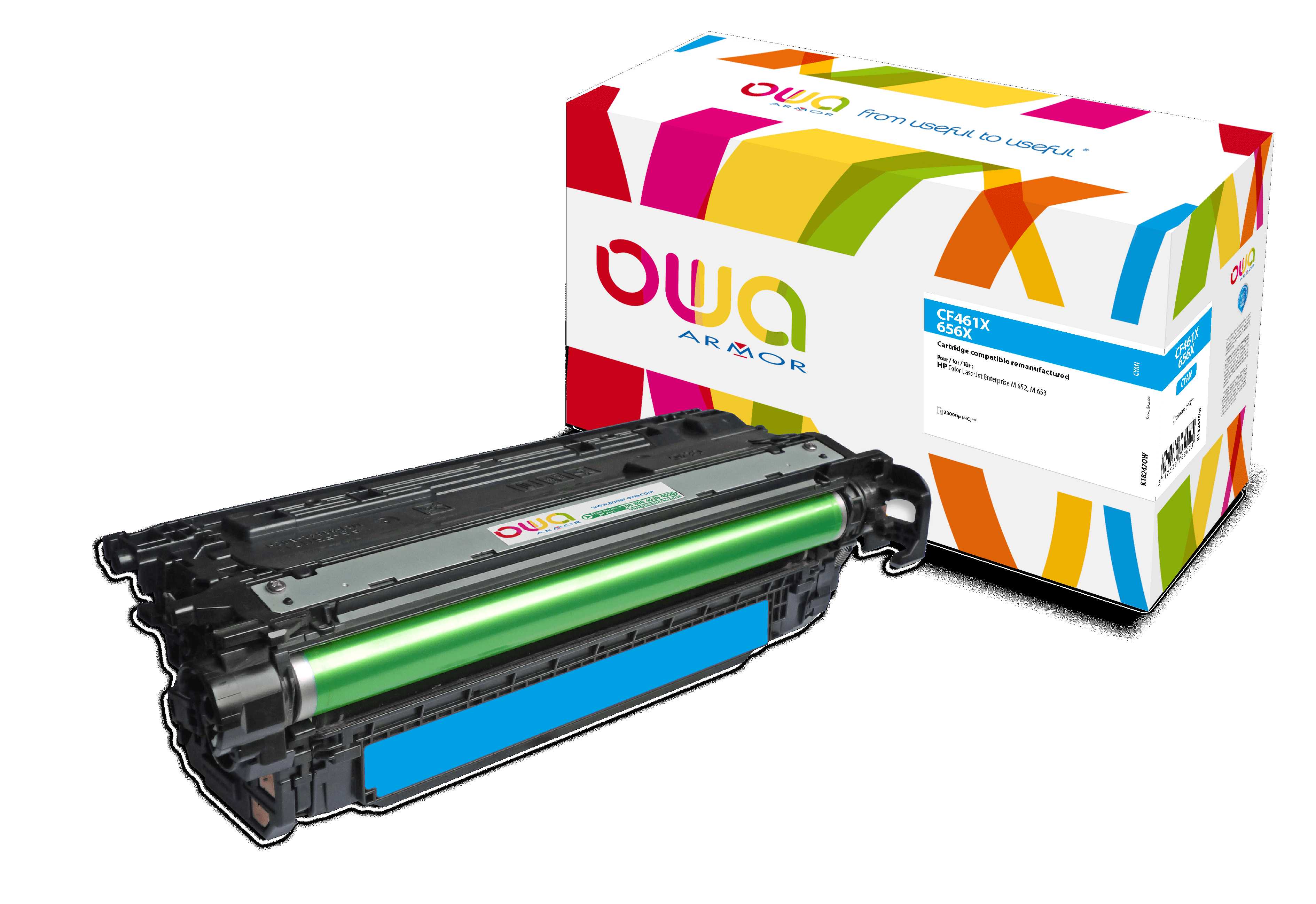 OWA Armor toner kompatibilní s HP CF461X, 22000st, modrá/cyan