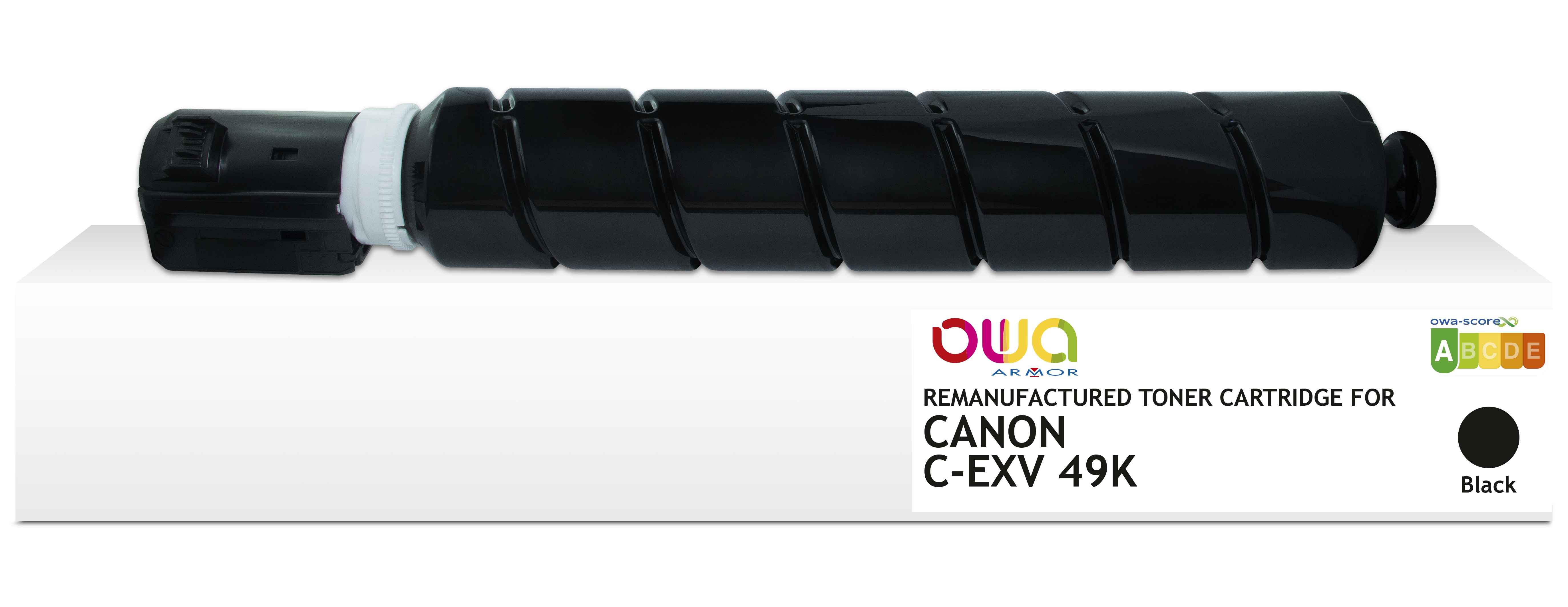 OWA Armor toner kompatibilní s Canon C-EXV49K, 36000st, černá/black