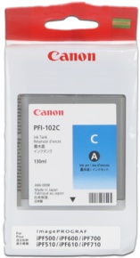 CANON INK PFI-102 CYAN iPF-500, 600, 700