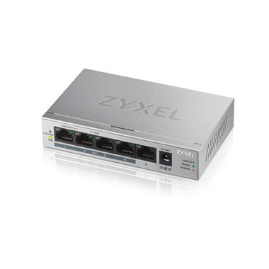 Zyxel GS1005-HP, 5 Port Gigabit PoE+ unmanaged desktop Switch, 4 x PoE