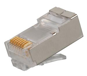Konektor RJ45 CAT6 STP 8p8c na drôt, 100ks