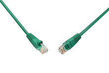SOLARIX patch kabel CAT5E UTP PVC 3m zelený snag-proof