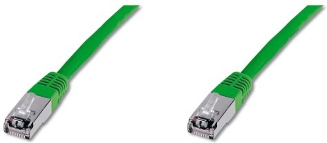 Patchkabel S/FTP,Cat6,2xRJ45, 1m zelený