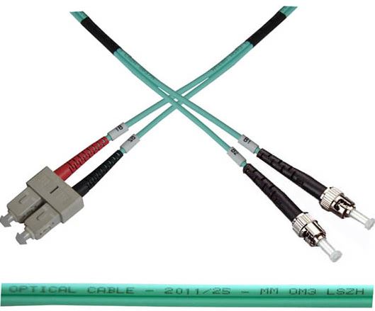 Optický patch kabel duplex SC-ST 50/125 MM 1m OM3