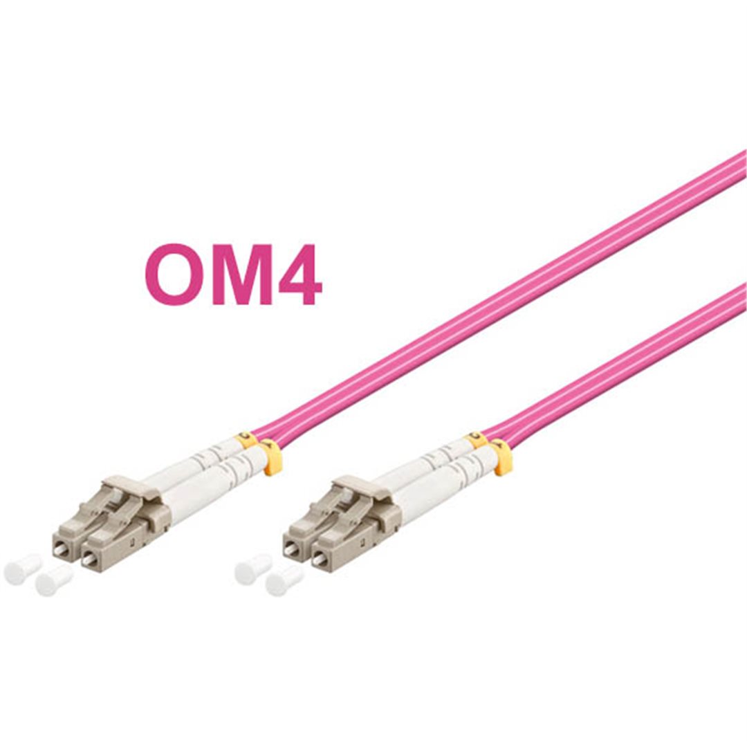 Optický patch kabel duplex LC-LC 50/125 MM 20m OM4