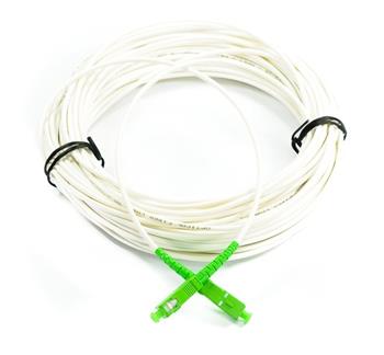 SC/APC - SC/APC simplex 9/125 SM 10m arm.biely 3mm B3 LSZH