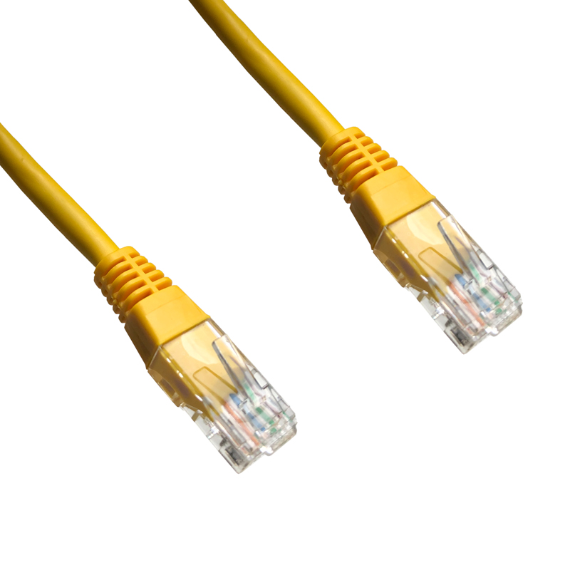 DATACOM patch cord UTP cat5e 1M žlutý