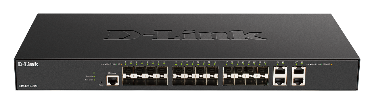 D-Link DXS-1210-28S 24 x 10G SFP+ ports + 4 x 10G Base-T ports Smart