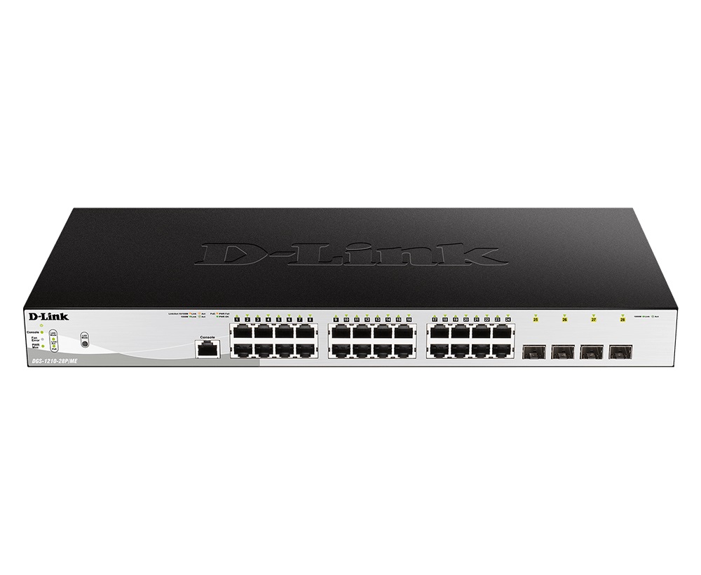 D-Link DGS-1210-28P/ME/E 24x 1G PoE + 4x 1G SFP Metro Ethernet Managed