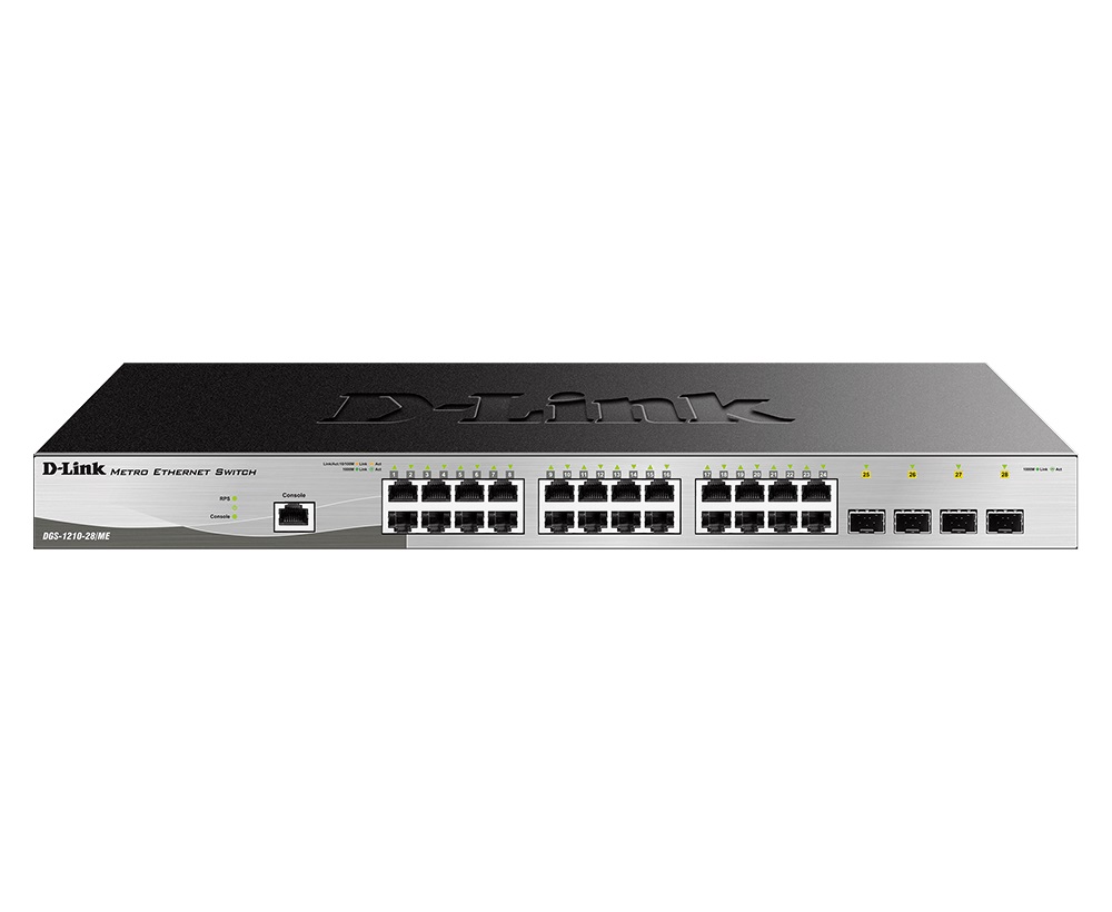 D-Link DGS-1210-28/ME/E 24x 1G + 4x 1G SFP Metro Ethernet Managed Swit
