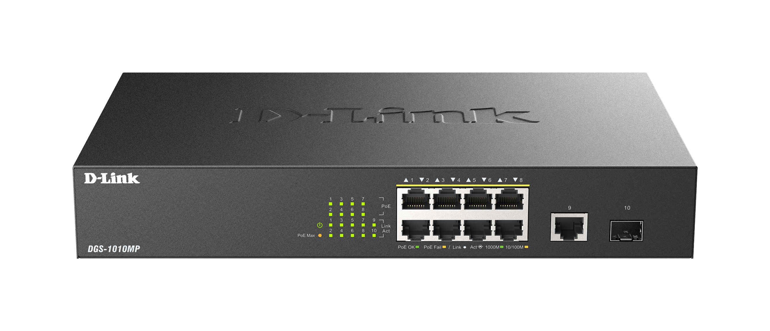D-Link DGS-1010MP/E 10x1000 Desktop PoE+ Switch
