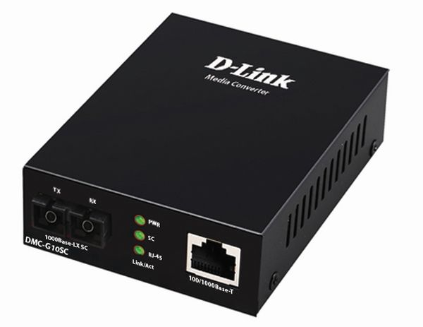 D-Link DMC-G10SC/E - 100/1000BaseT to 1000BaseLX (SC) Single-mode Medi