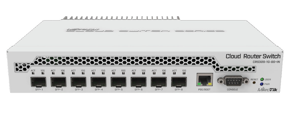 MikroTik CRS309-1G-8S+IN Cloud Router Switch 8x SFP+, 1x GB LAN