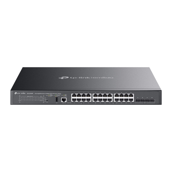 Omada 24-Port Gigabit Stackable Lite L3 Managed PoE++ Switch with 4 10