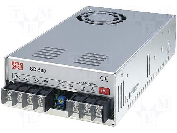 MEANWELL - SD-500L-48 - DC/DC měnič napětí uzavřený 504W z 19-72V na 4
