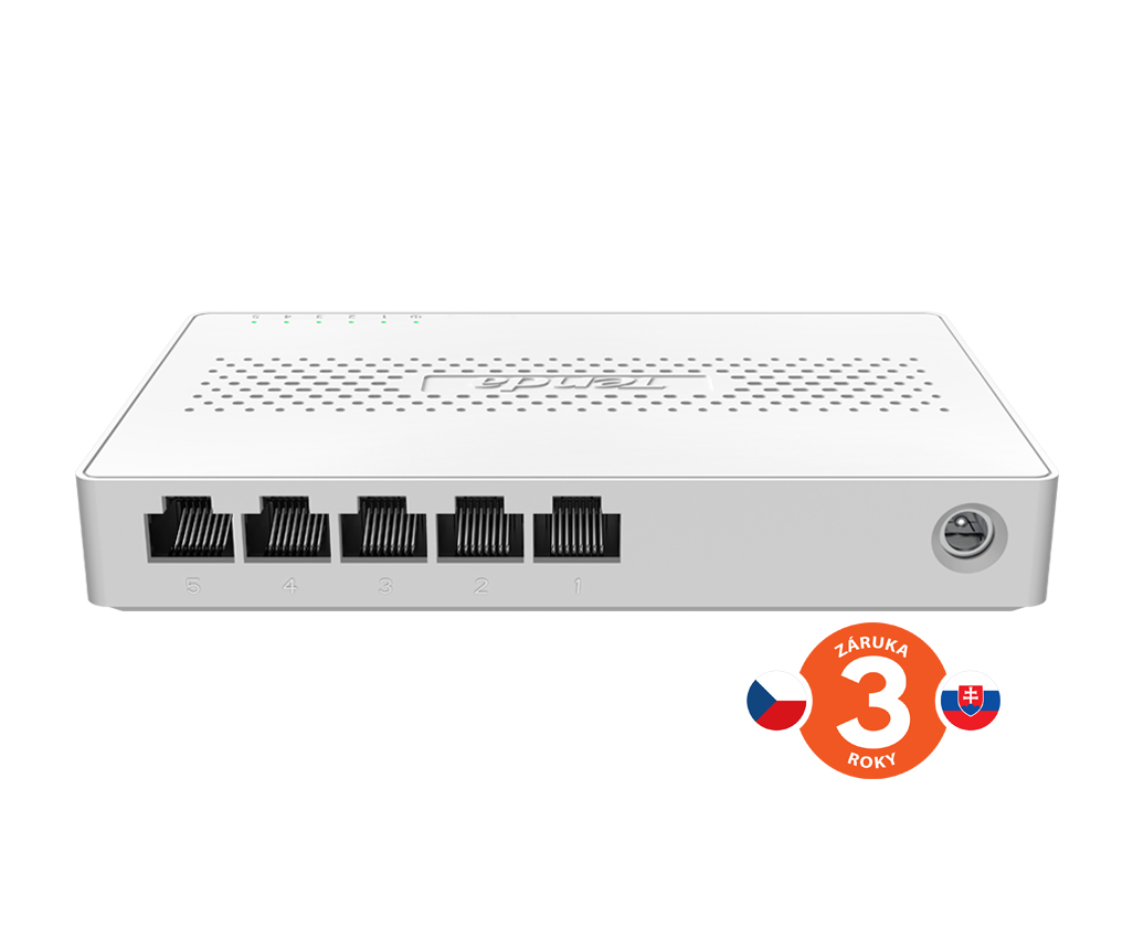 Tenda SM105 - 5x Multi-Gigabit 2.5G Ethernet Switch, 100/1000/2500 Mb/
