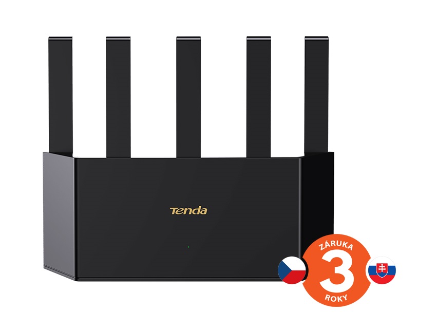 Tenda TE6L Pro BE5100 WiFi 7 Mesh Router, 2.5 G WAN port, 5011 Mb/s, 3x GLAN, VPN, WPA3, Wi-Fi +, CZ app