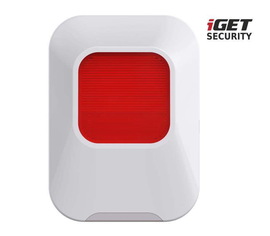 iGET SECURITY EP24 - vnitřní siréna napájená baterií + USB portem, pro