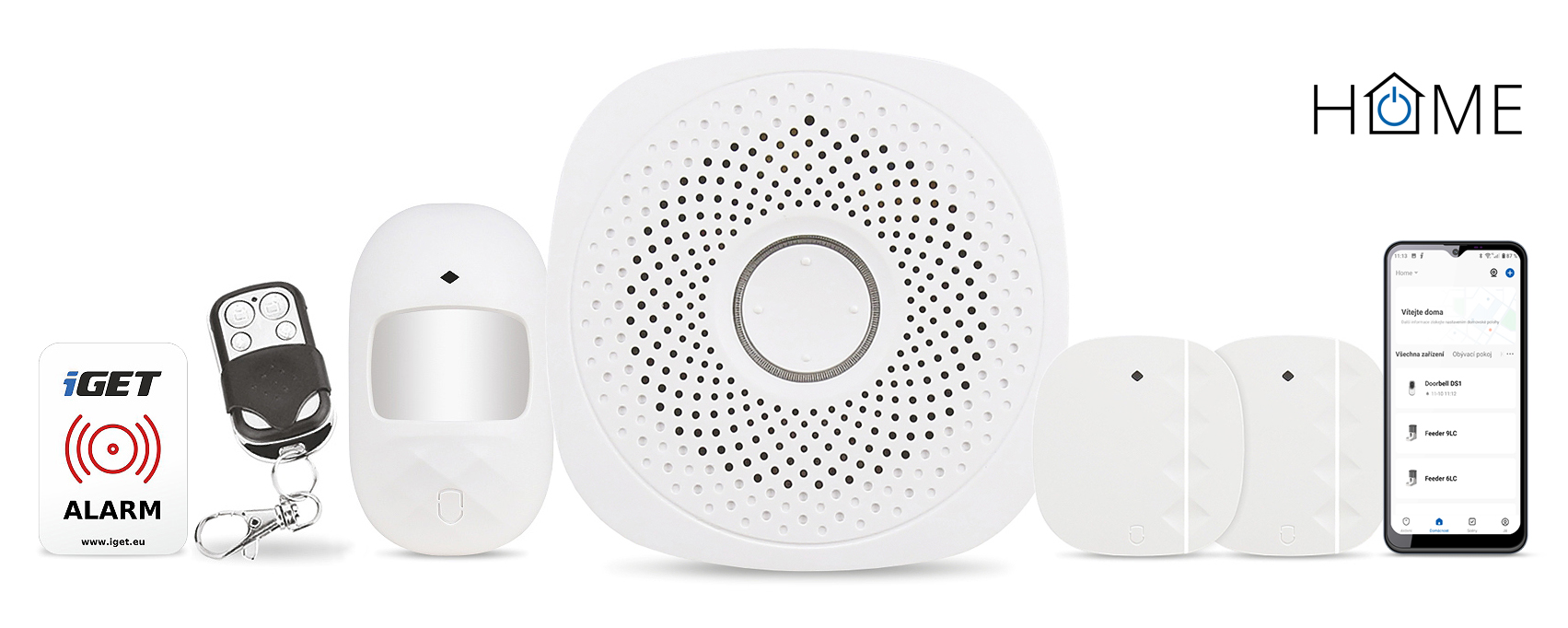 iGET HOME X1 - Inteligentní Wi-Fi alarm, v aplikaci i ovládání IP kame
