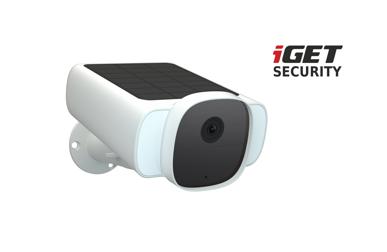 iGET SECURITY EP29 White - WiFi solární bateriová FullHD kamera, IP66,