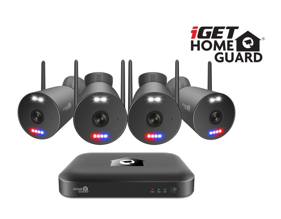 iGET HGNVK109104 - kamerový WiFi set, 3K rozlíšenie, 10CH NVR + 4x kam